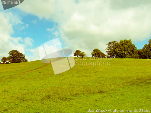 Image of Retro looking Primrose Hill, London