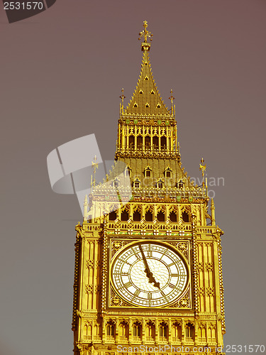 Image of Retro looking Big Ben