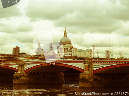 Image of Retro looking Saint Paul, UK