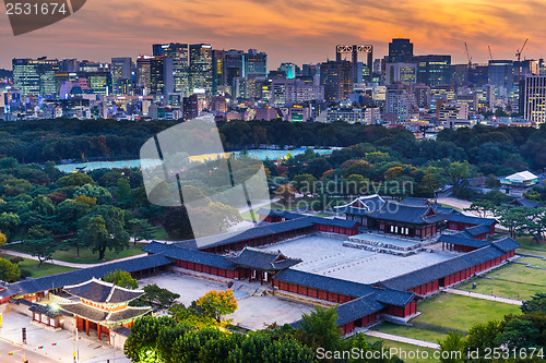 Image of Historical grand palace in Seoul city