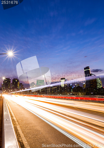 Image of Busy traffic on highway