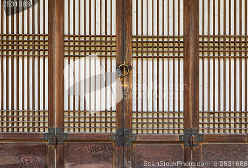 Image of Traditional wooden door