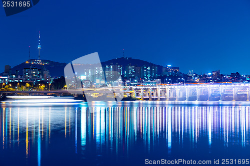 Image of Seoul city night