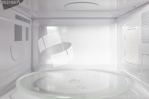 Image of Inside of the microwave oven