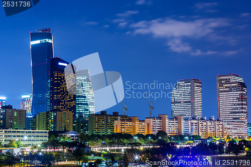 Image of Seoul skyline at night