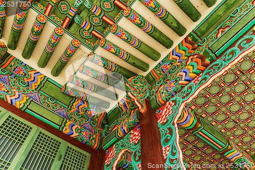 Image of Korean painting traditional architecture