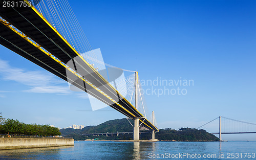 Image of Suspension bridge in Hong Kong