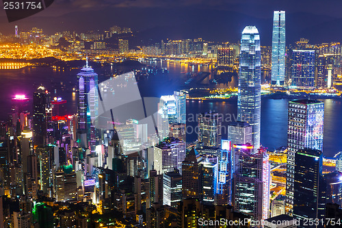 Image of Hong Kong at night