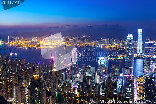 Image of Hong Kong at night