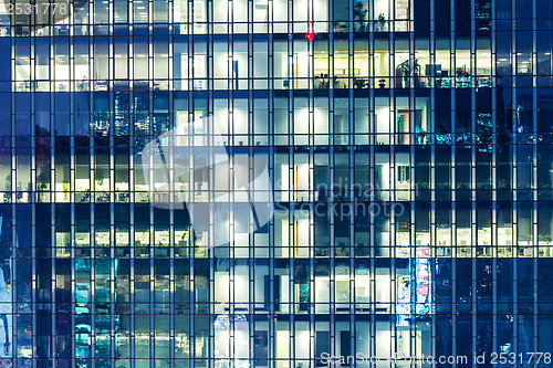 Image of Modern building at night