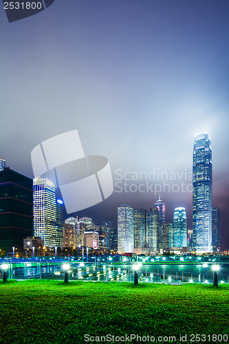 Image of Hong Kong city at night