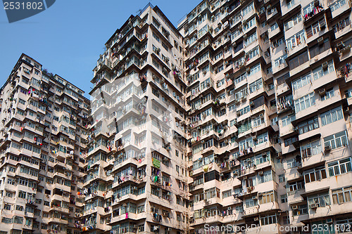 Image of Overcrowded building in Hong Kong