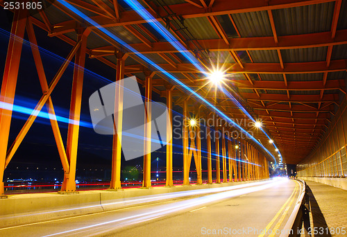 Image of Tunnel with car light