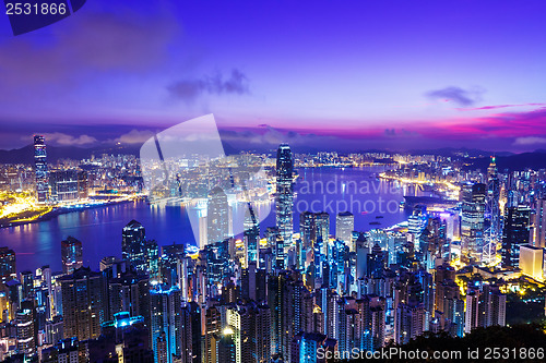 Image of Hong Kong in sunrise
