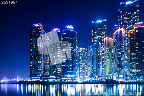 Image of Busan city at night