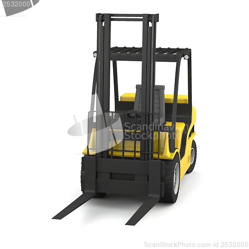 Image of Yellow forklift