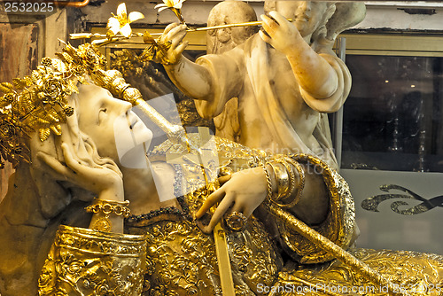 Image of golden saint rosalie, palermo