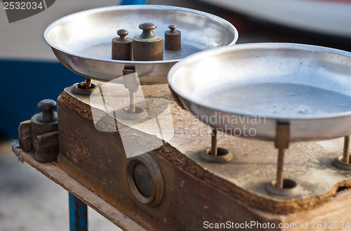 Image of vintage balance scale