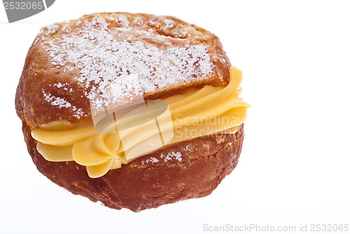 Image of donut with custard