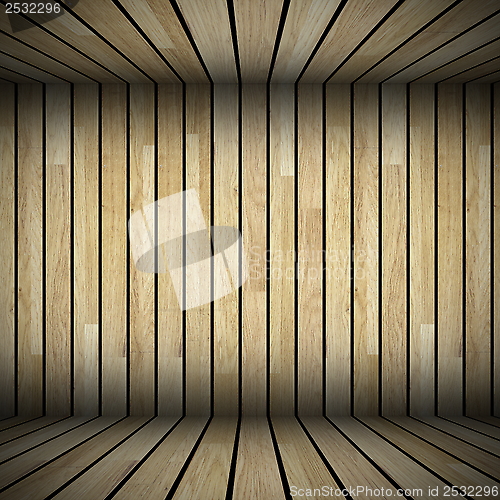 Image of abstract wooden structure view