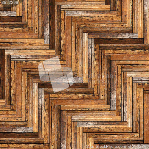 Image of ancient beautiful parquet pattern