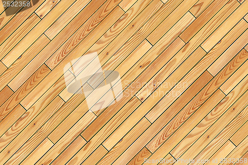 Image of beige parquet installed at an angle