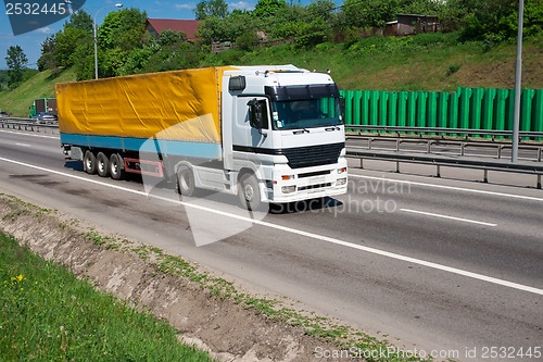 Image of Truck on highway