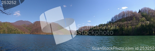 Image of panorama Firiza Lake, Baia Mare ,Romania