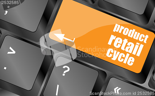 Image of product retail cycle key in place of enter key