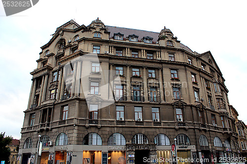 Image of wall of old architectural ensemble in Lvov city