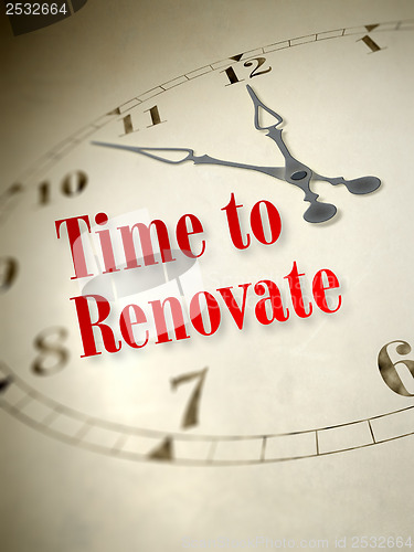 Image of time to renovate