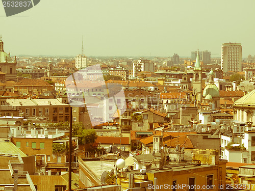 Image of Retro looking Milan, Italy
