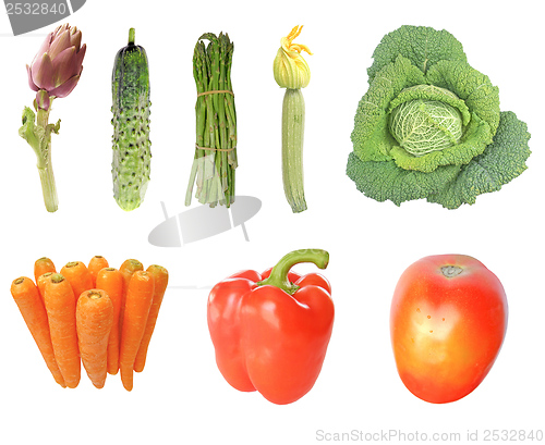 Image of Vegetables isolated