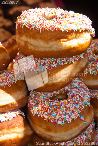 Image of Group of glazed donuts