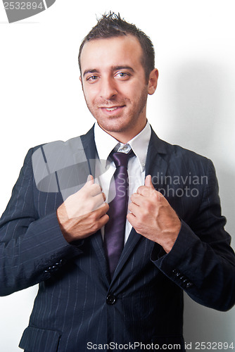 Image of Portrait of handsome businessman