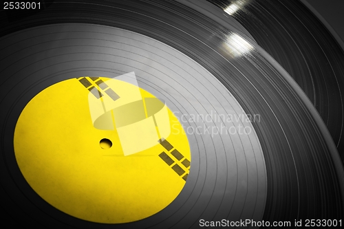 Image of Black vinyl records stacked up