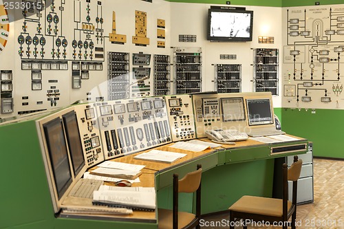 Image of Control panel of a power plant