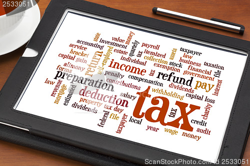 Image of tax  word cloud 