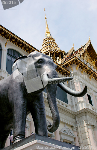 Image of Elephant statue at the Grand Palace in Bangkok, Thailand