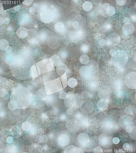 Image of Winter background, bright bokeh background