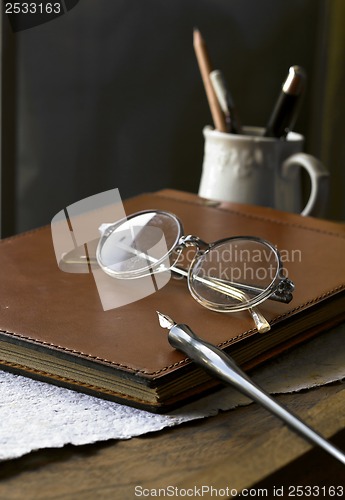 Image of Busines concept on wooden table background