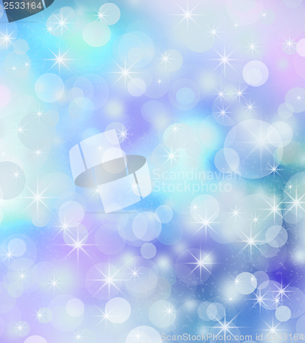 Image of Winter background, bright bokeh background