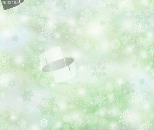 Image of Winter background, bright bokeh background