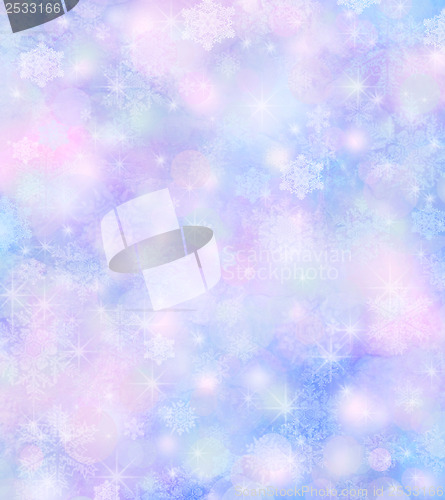 Image of Winter background, bright bokeh background