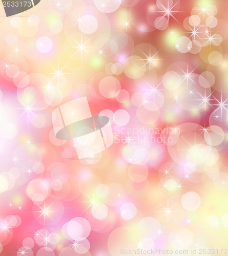 Image of Winter background, bright bokeh background