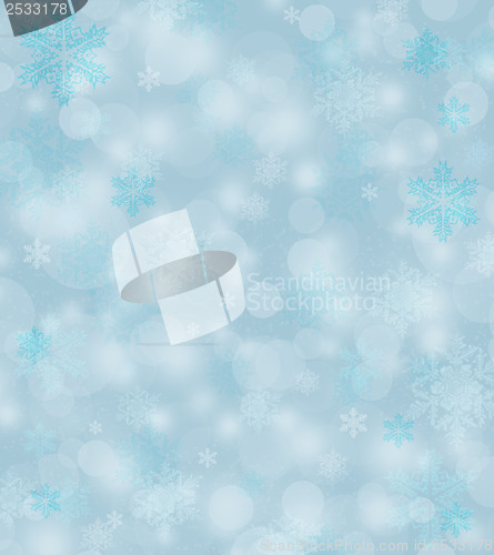 Image of Winter background, bright bokeh background