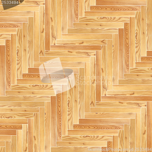 Image of brand new textured spruce floor