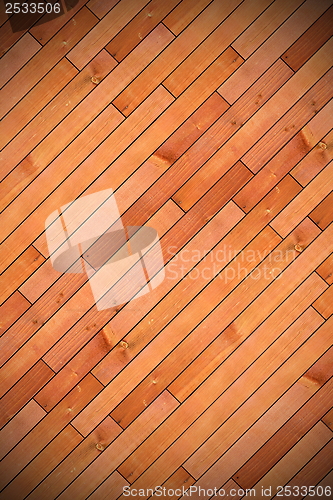 Image of diagonal mount of wood parquet