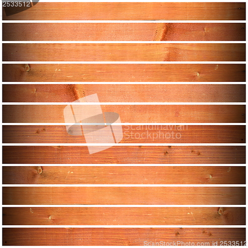 Image of wood planks with vingette on white