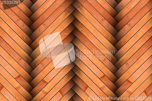 Image of design of new wooden parquet tiles